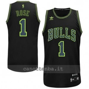 canotte derrick rose #1 chicago bulls revolution 30 nero