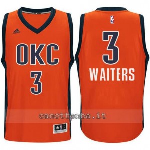 canotte dion waiters #3 oklahoma city thunder 2015-2016 arancia