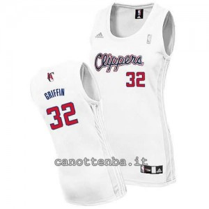canotte donna blake griffin #32 los angeles clippers bianca