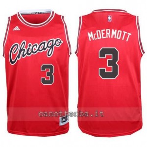 canotte doug mcdermott #3 chicago bulls 2015-2016 rosso