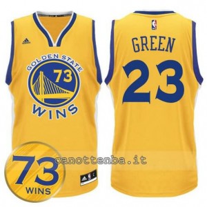 canotte draymond green #23 golden state warriors 73 wins 2016 giallo