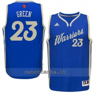 canotte draymond green #23 golden state warriors natale 2015 blu