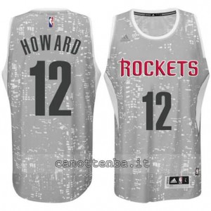 canotte dwight howard #12 houston rockets lights grigio