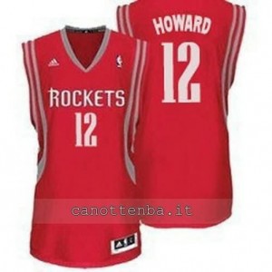 canotte dwight howard #12 houston rockets revolution 30 rosso