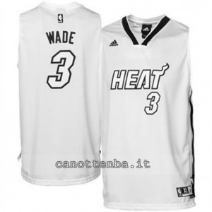 canotte dwyane wade #3 miami heat whiteout