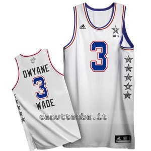 canotte dwyane wade #3 nba all star 2015 bianca