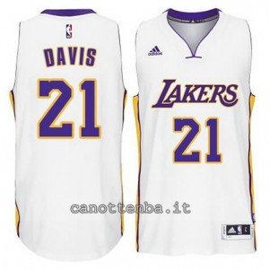 canotte ed davis #21 los angeles lakers 2014-2015 bianca