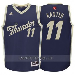 canotte enes kanter #11 oklahoma city thunder natale 2015 blu