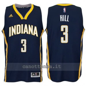 canotte george hill #3 indiana pacers 2014-2015 blu