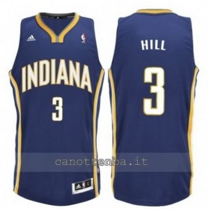 canotte george hill #3 indiana pacers revolution 30 blu