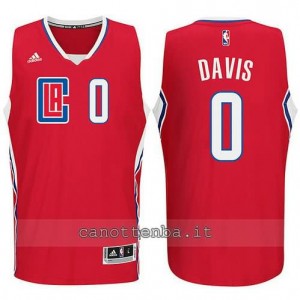 canotte glen davis #0 los angeles clippers 2015-2016 rosso