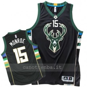 canotte greg monrow #15 milwaukee bucks 2015-2016 nero