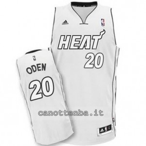 canotte greg oden #20 miami heat 2014-2015 whiteout