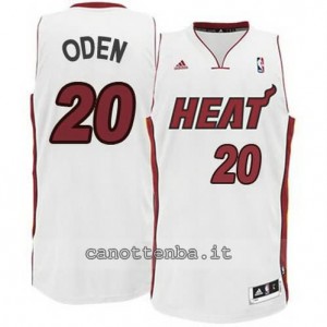 canotte greg oden #20 miami heat revolution 30 bianca