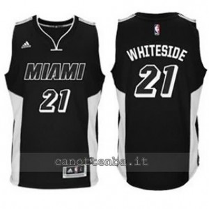 canotte hassan whiteside #21 miami heat 2014-2015 nero