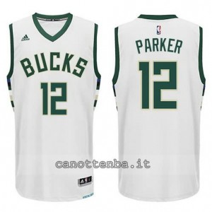 canotte jabari parker #12 milwaukee bucks 2015-2016 bianca