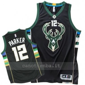 canotte jabari parker #12 milwaukee bucks 2015-2016 nero