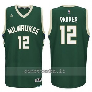 canotte jabari parker #12 milwaukee bucks 2015-2016 verde