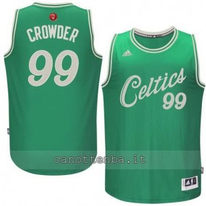 canotte jae crowder #99 boston celtics natale 2015 verde