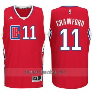 canotte jamal crawford #11 los angeles clippers 2015-2016 rosso