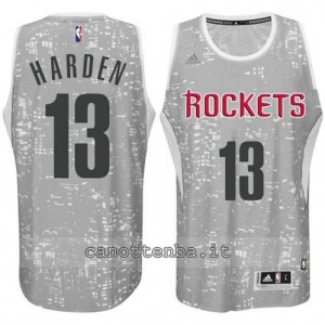 canotte james harden #13 houston rockets lights grigio