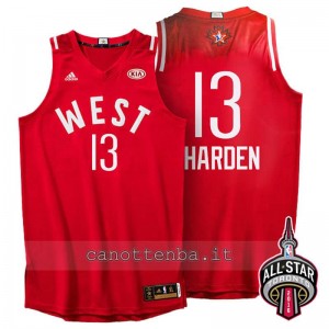 canotte james harden #13 nba all star 2016 rosso