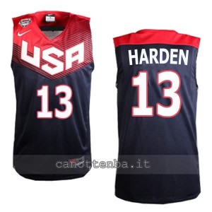 canotte james harden #13 nba usa 2014 nero