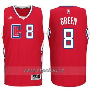 canotte jeff green #8 los angeles clippers 2015-2016 rosso