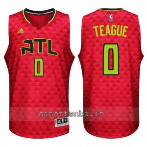 canotte jeff teague #0 atlanta hawks 2015-2016 rosso