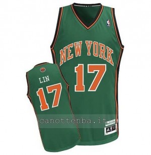 canotte jeremy lin #17 new york knicks verde