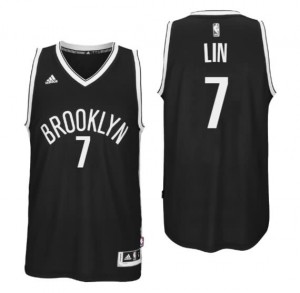 canotte jeremy lin 7 brooklyn nets 2016 nero