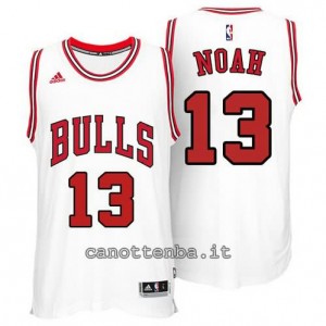canotte joakim noah #13 chicago bulls 2014-2015 bianca
