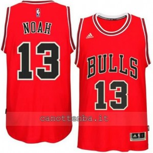 canotte joakim noah #13 chicago bulls 2014-2015 rosso