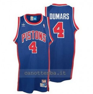 canotte joe dumars #4 detroit pistons blu