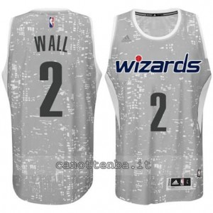 canotte john wall #2 washington wizards lights grigio