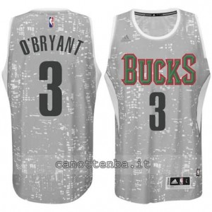 canotte johny o'bryant #3 milwaukee bucks lights grigio