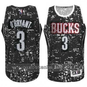 canotte johny o'bryant #3 milwaukee bucks lights nero