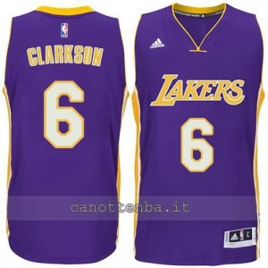 canotte jordan clarkson #6 los angeles lakers 2014-2015 porpora