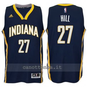 canotte jordan hill #27 indiana pacers 2014-2015 blu