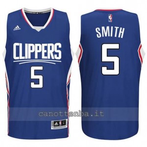 canotte josh smith #5 los angeles clippers 2015-2016 blu