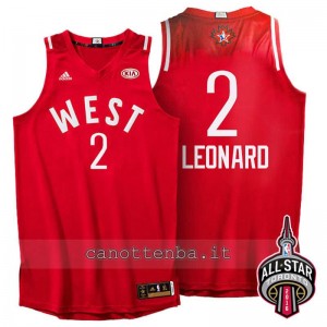 canotte kawhi leonard #2 nba all star 2016 rosso