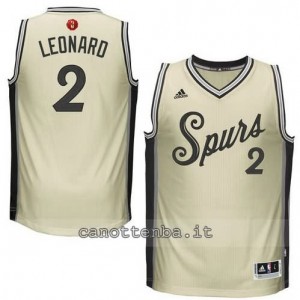 canotte kawhi leonard #2 san antonio spurs natale 2015 giallo