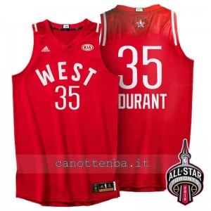 canotte kevin durant #35 nba all star 2016 rosso