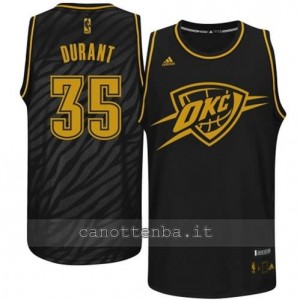 canotte kevin durant #35 oklahoma city thunder moda nero