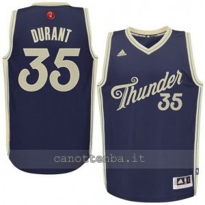 canotte kevin durant #35 oklahoma city thunder natale 2015 blu