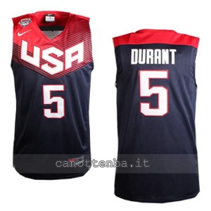 canotte kevin durant #5 nba usa 2014 nero