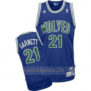 canotte kevin garnett #21 minnesota timberwolves soul blu