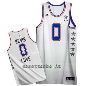 canotte kevin love #0 nba all star 2015 bianca