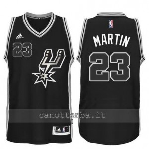 canotte kevin martin #23 san antonio spurs 2015-2016 nero