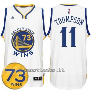 canotte klay thompson #11 golden state warriors 73 wins 2016 bianca